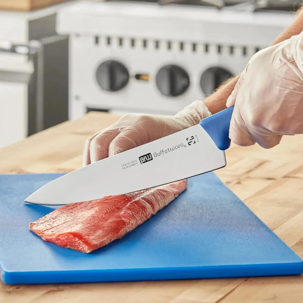 Cuchillo Chef 12” Azul Buffetware BO412A – Acero Inoxidable