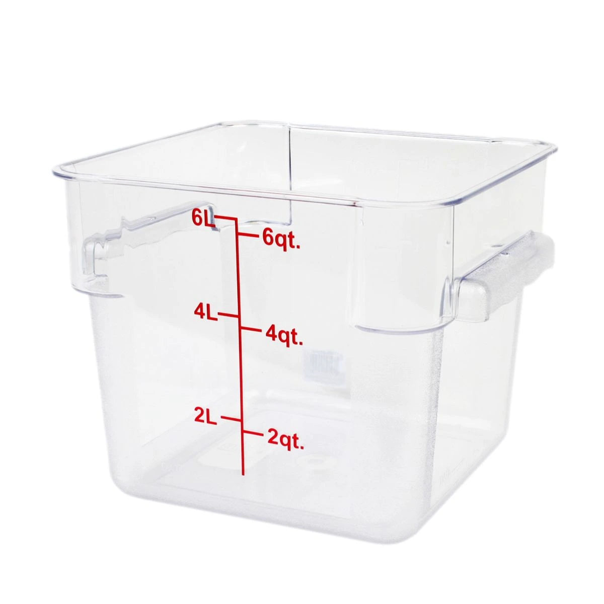 PLSFT006PC Recipiente Cuadrado de Policarbonato – 6qt
