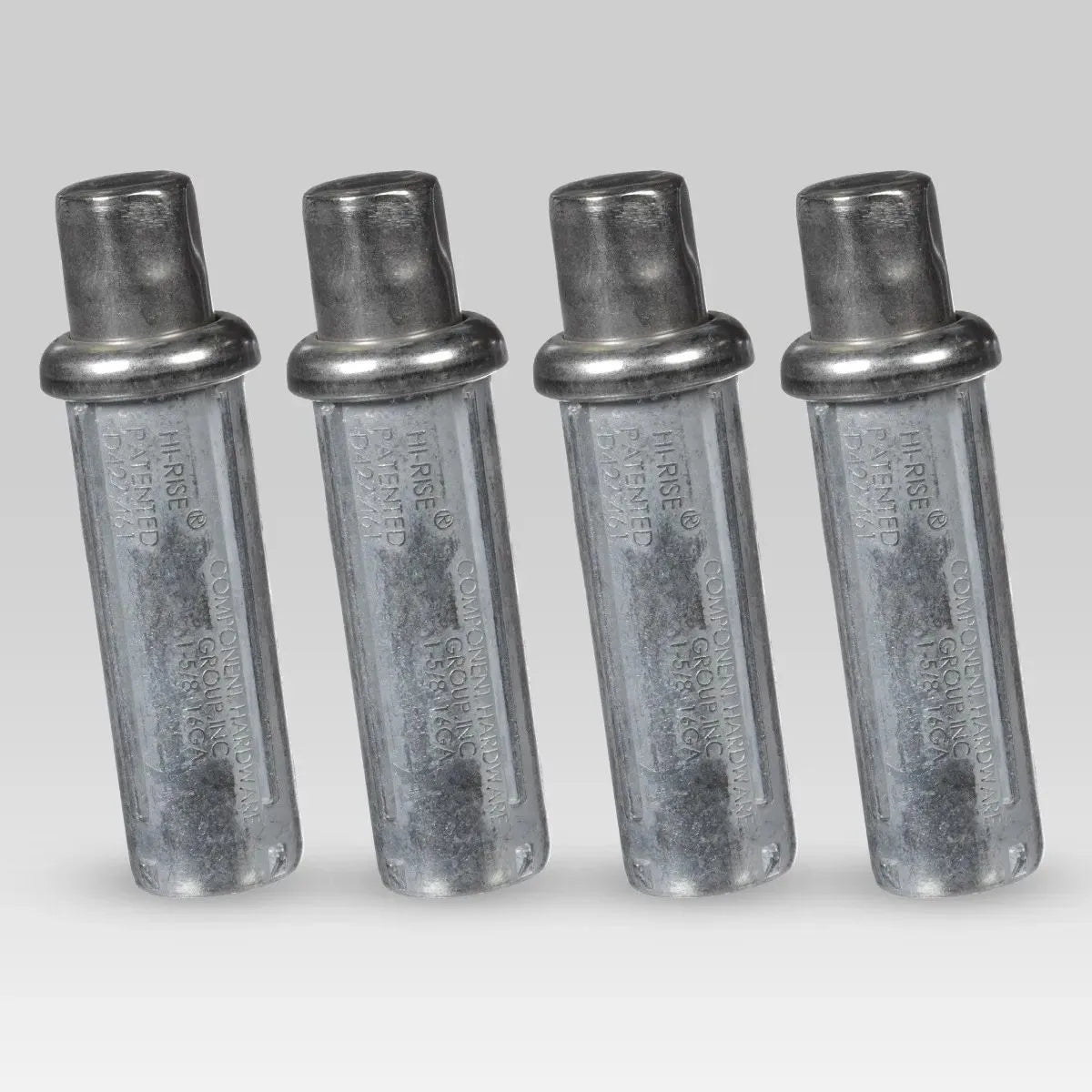 A10-0881-C Regatones Ajustables de Zinc 3” (4 Piezas) – Inserto Hexagonal